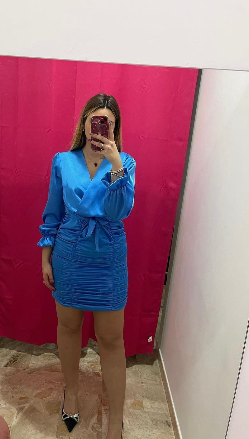 Abito bodycon arricciato