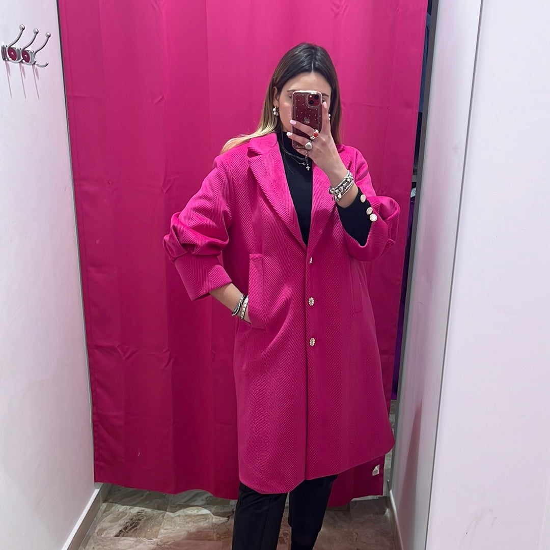 Cappotto con bottoni gioiello