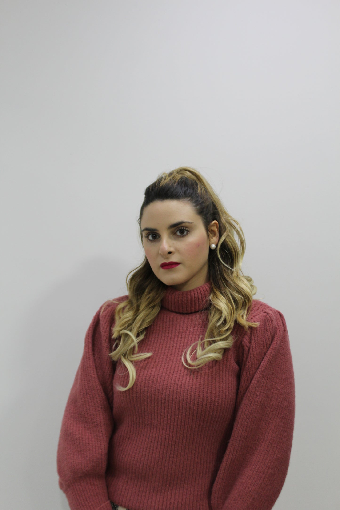 Maglione a collo alto
