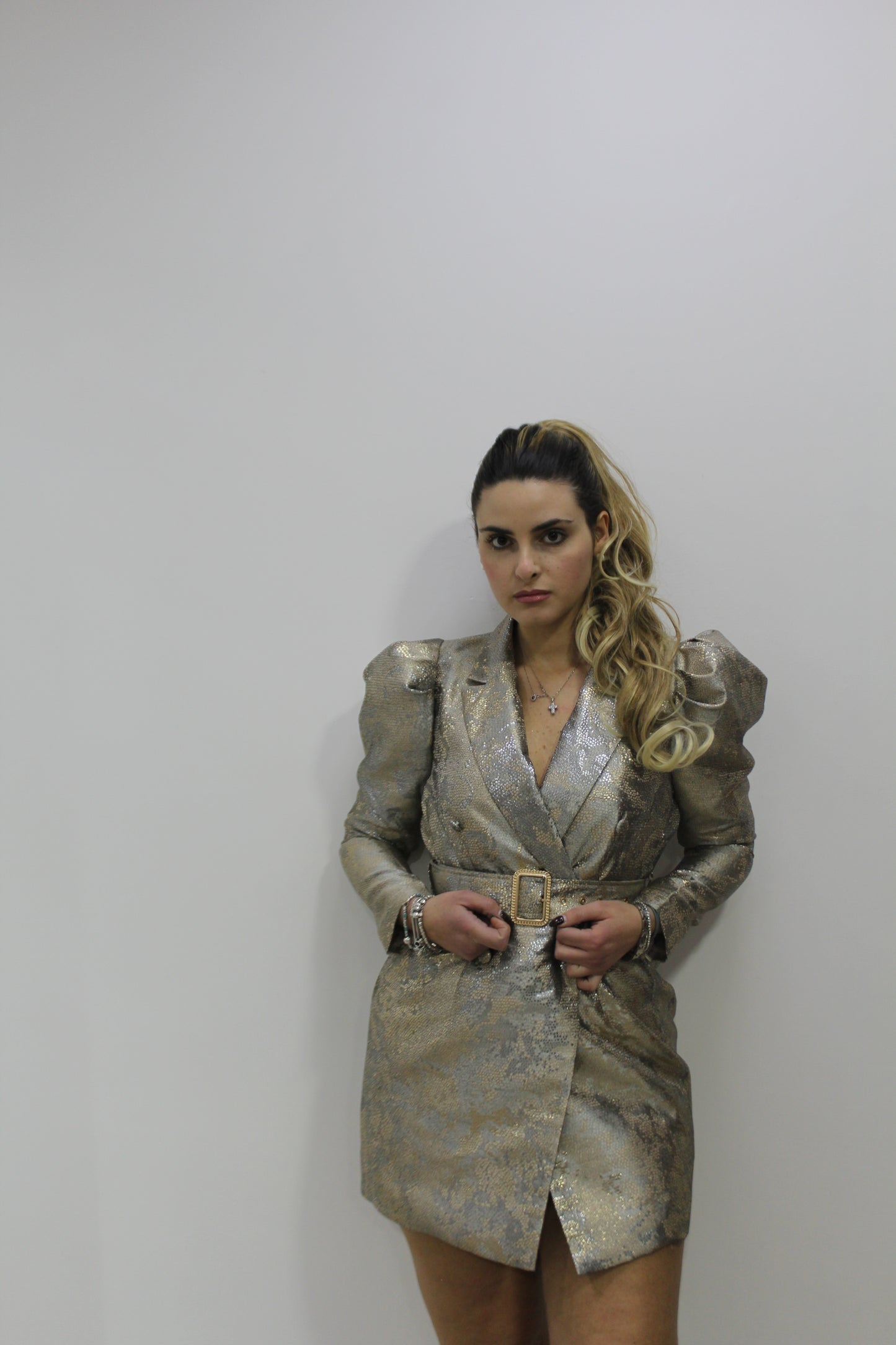 Abito blazer con doppio petto
