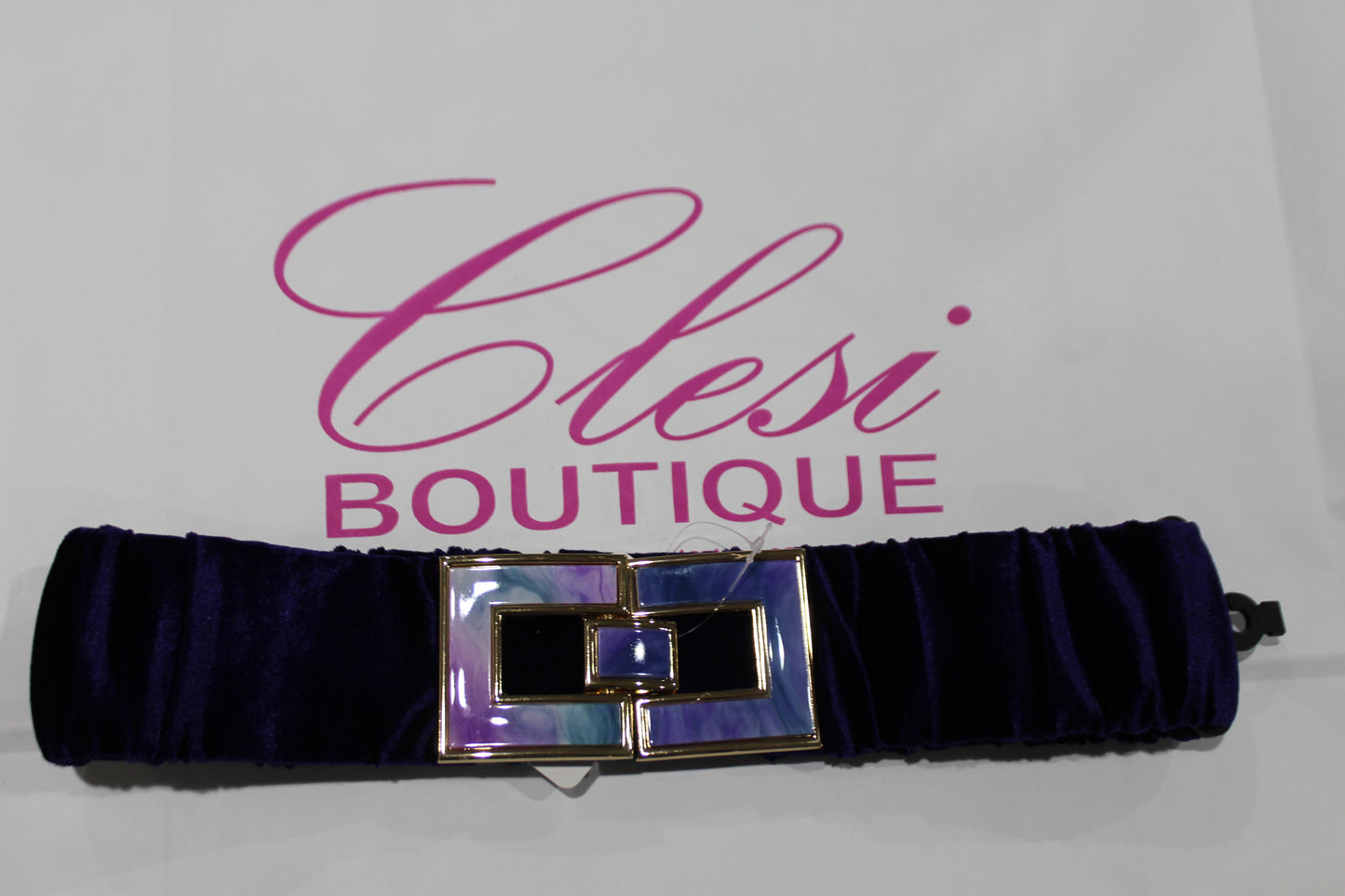 Cintura elastica in velluto