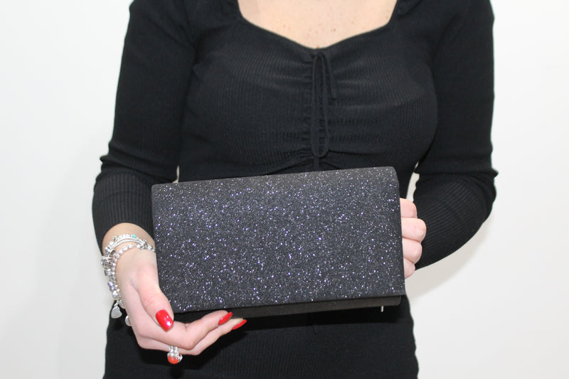 Pochette a busta in lurex