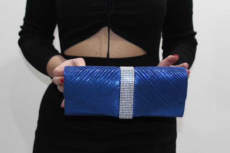 Pochette con strass centrali